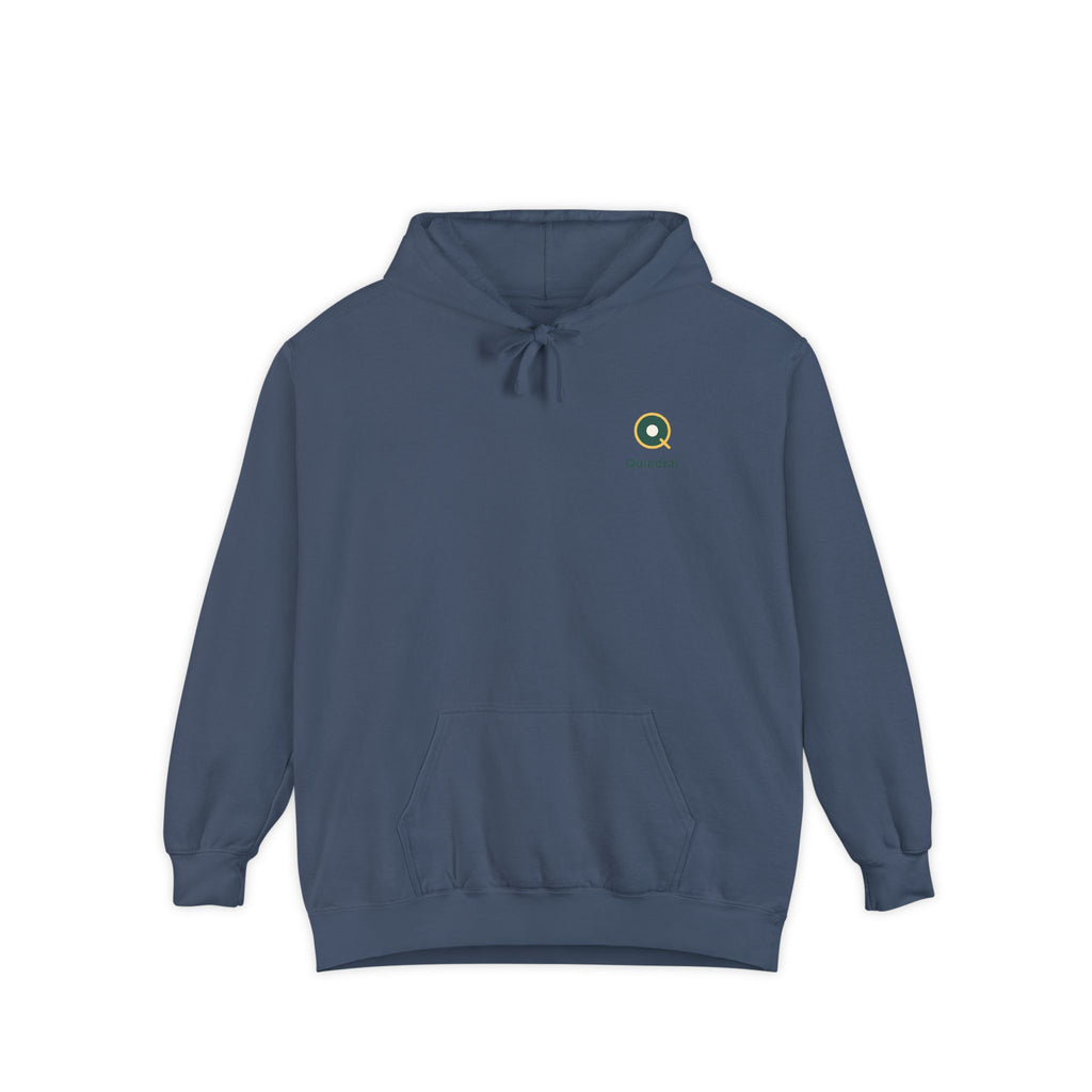 Minimal Daisy Hoodie — Small Floral Logo Pullover