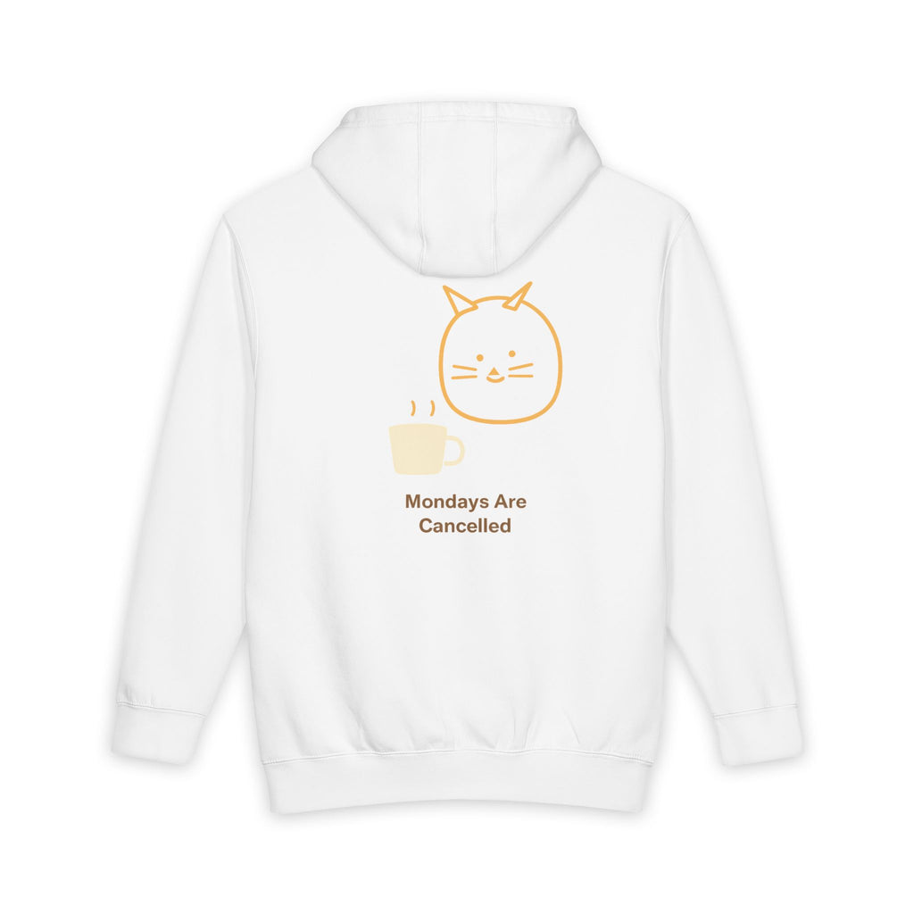 Hoodie - Cute Cat "Mondays Are Cancelled" Cozy Pullover