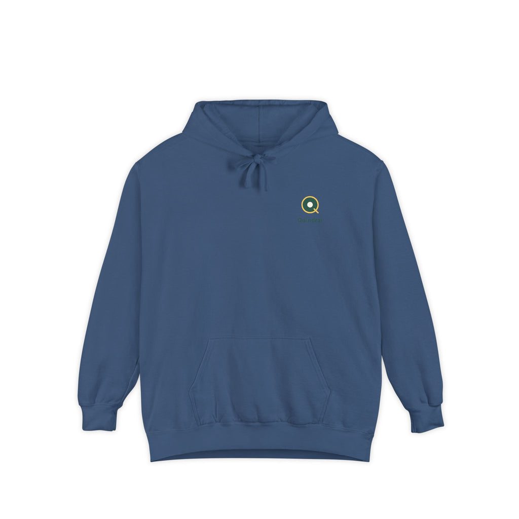 Minimal Daisy Hoodie — Small Floral Logo Pullover