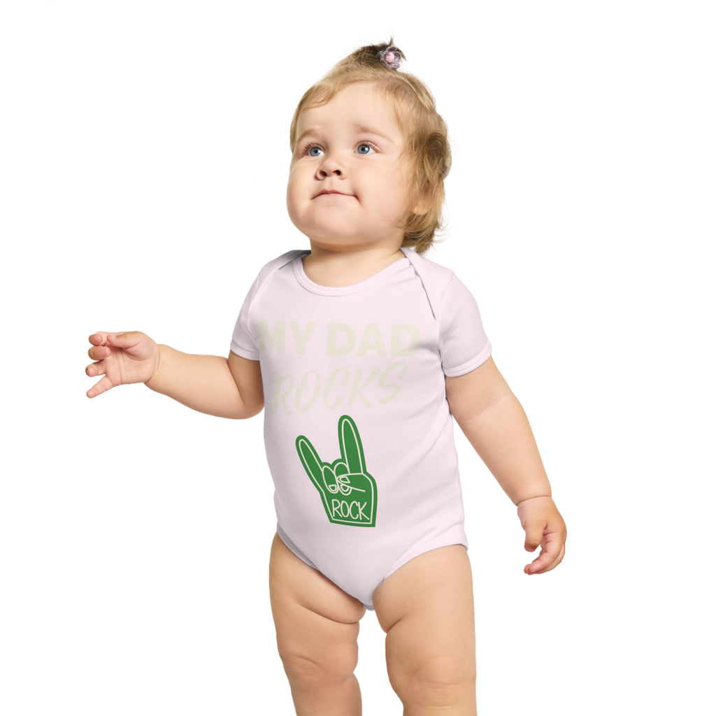 #1 Dad Foam Finger Baby Bodysuit — Funny Father’s Day Infant Onesie