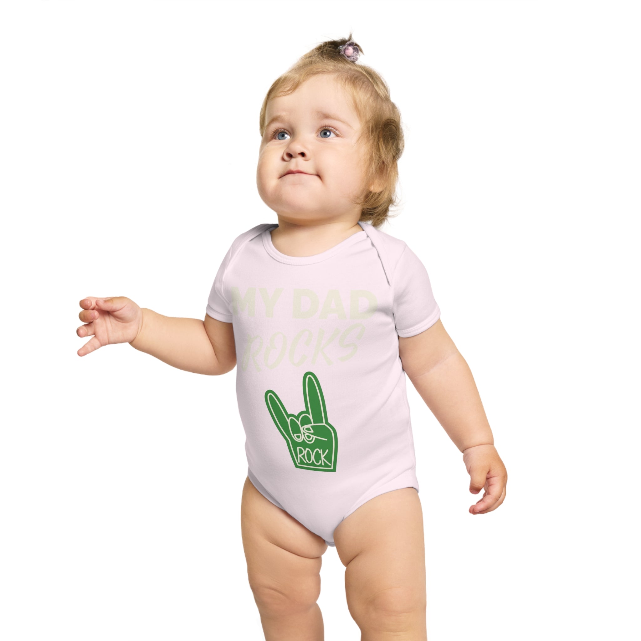 #1 Dad Foam Finger Baby Bodysuit — Funny Father’s Day Infant Onesie