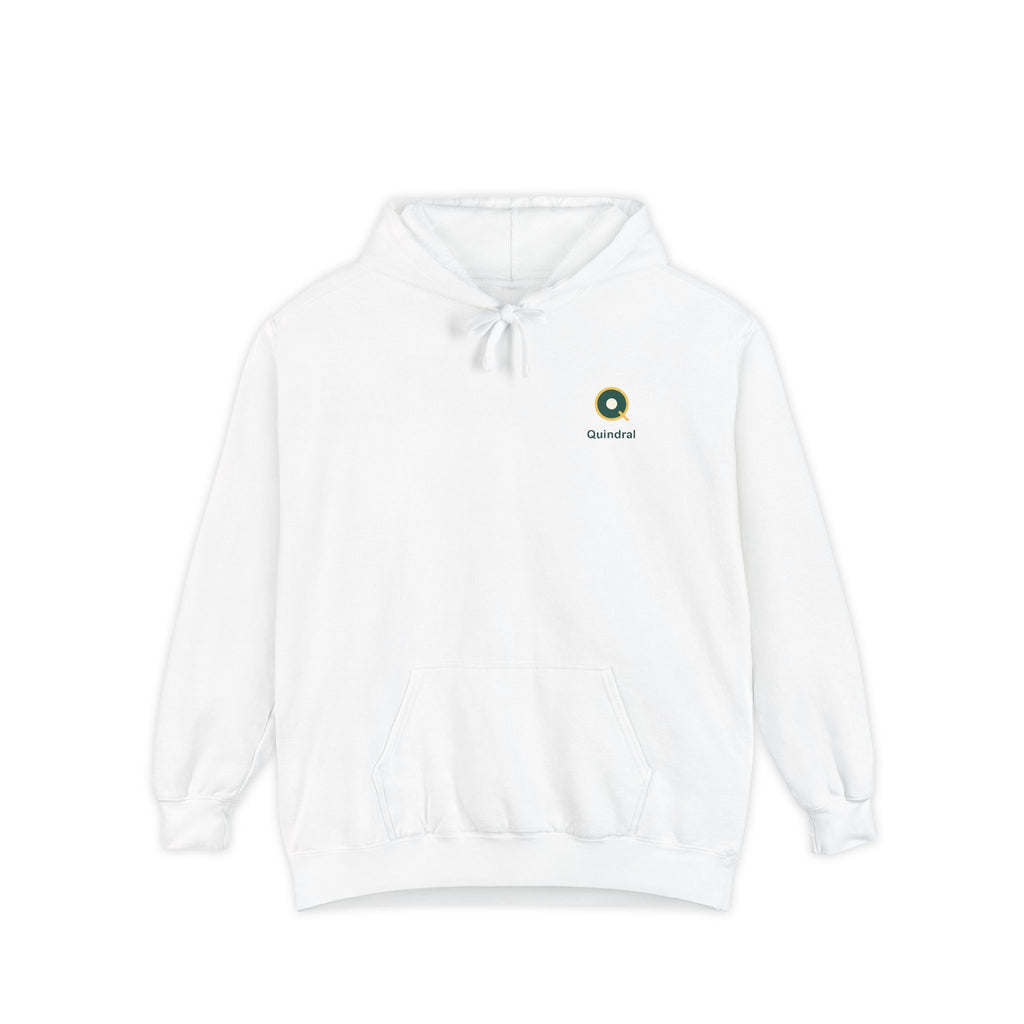 Minimal Daisy Hoodie — Small Floral Logo Pullover
