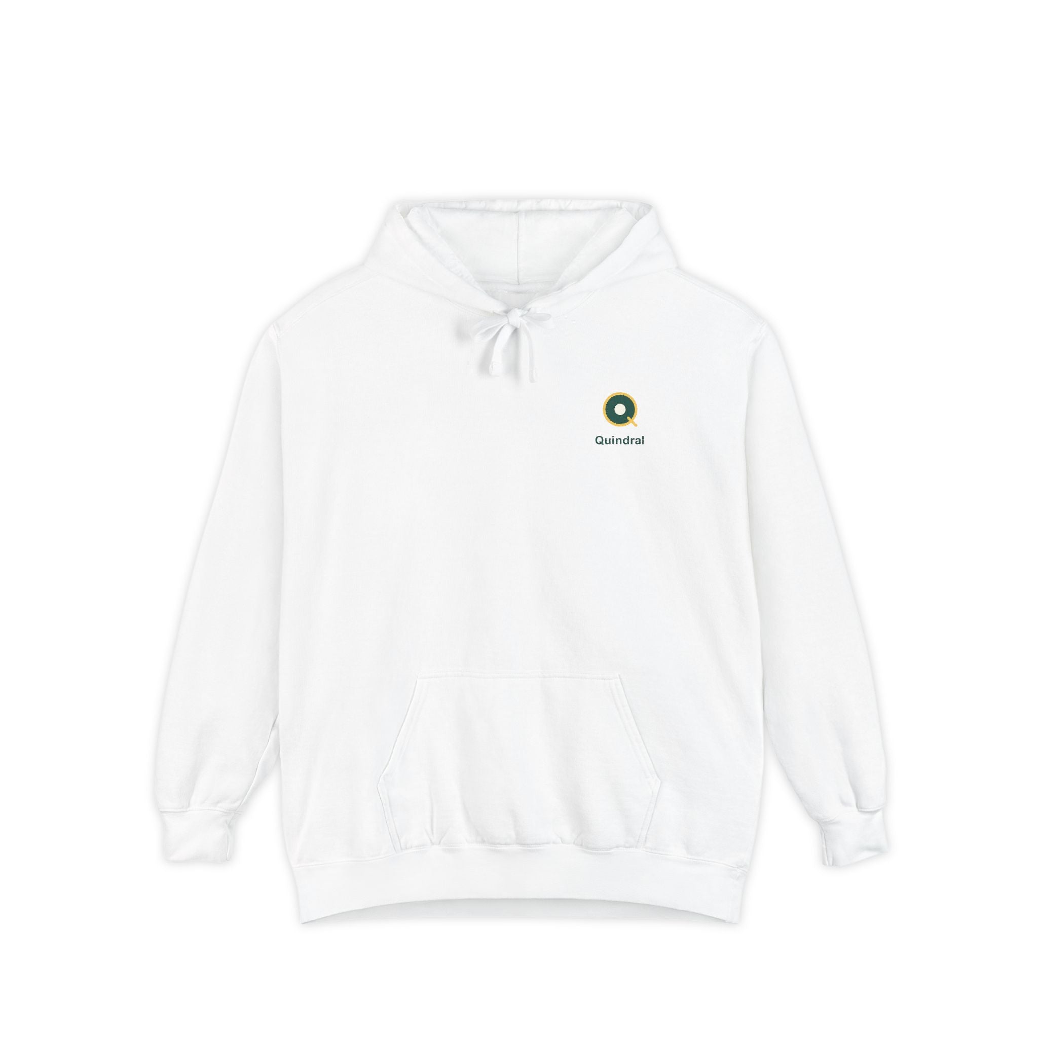 Minimal Daisy Hoodie — Small Floral Logo Pullover