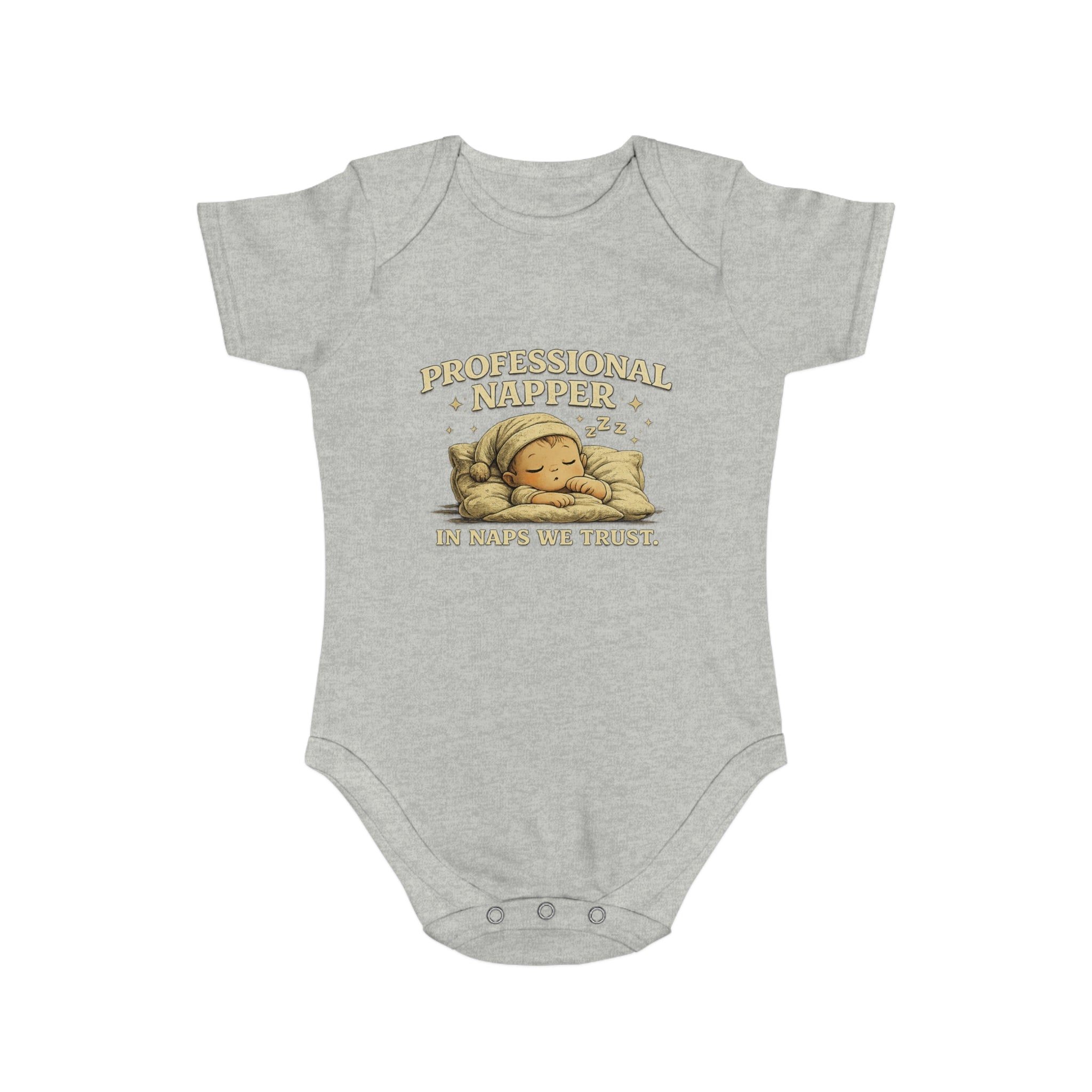 Baby Bodysuit — “Professional Napper” Cute Sleeping Baby Onesie, Newborn Gift