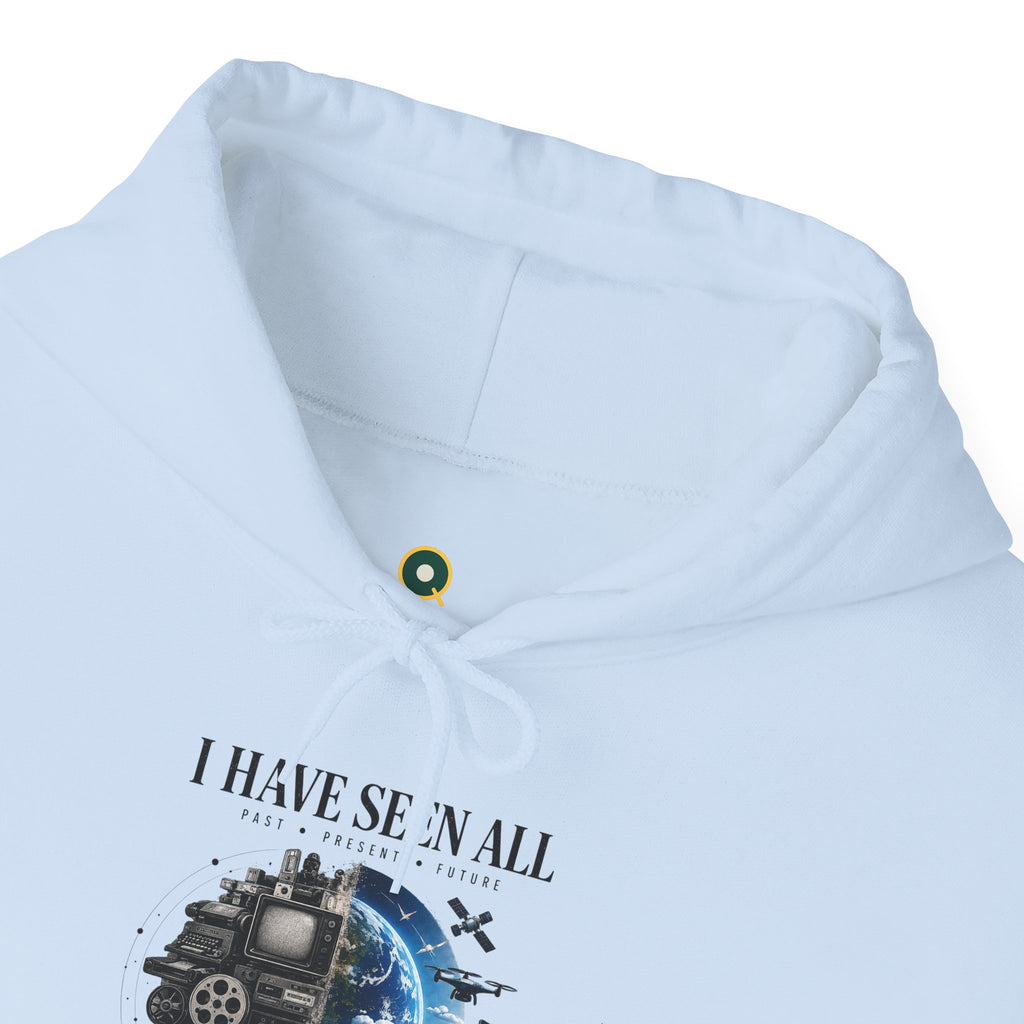Hoodie — “I Have Seen All” Cosmic Train Graphic Pullover