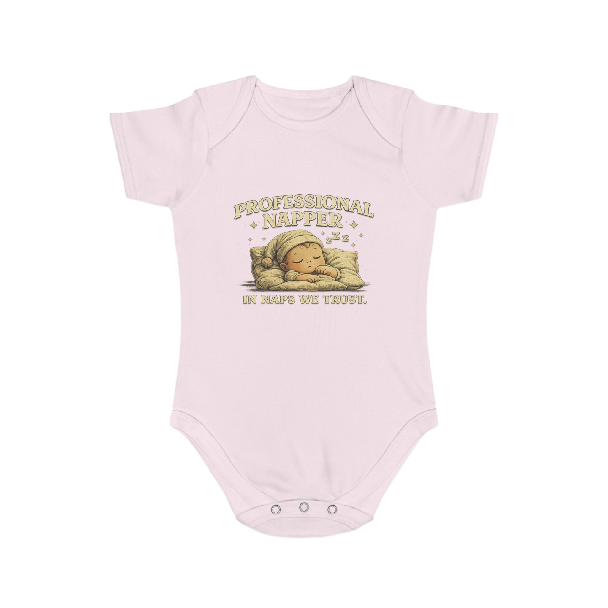 Baby Bodysuit — “Professional Napper” Cute Sleeping Baby Onesie, Newborn Gift