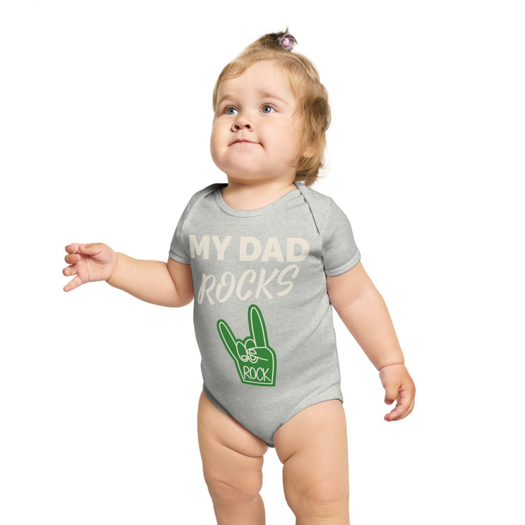#1 Dad Foam Finger Baby Bodysuit — Funny Father’s Day Infant Onesie