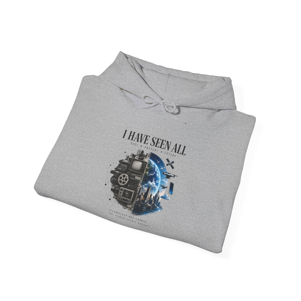 Hoodie — “I Have Seen All” Cosmic Train Graphic Pullover