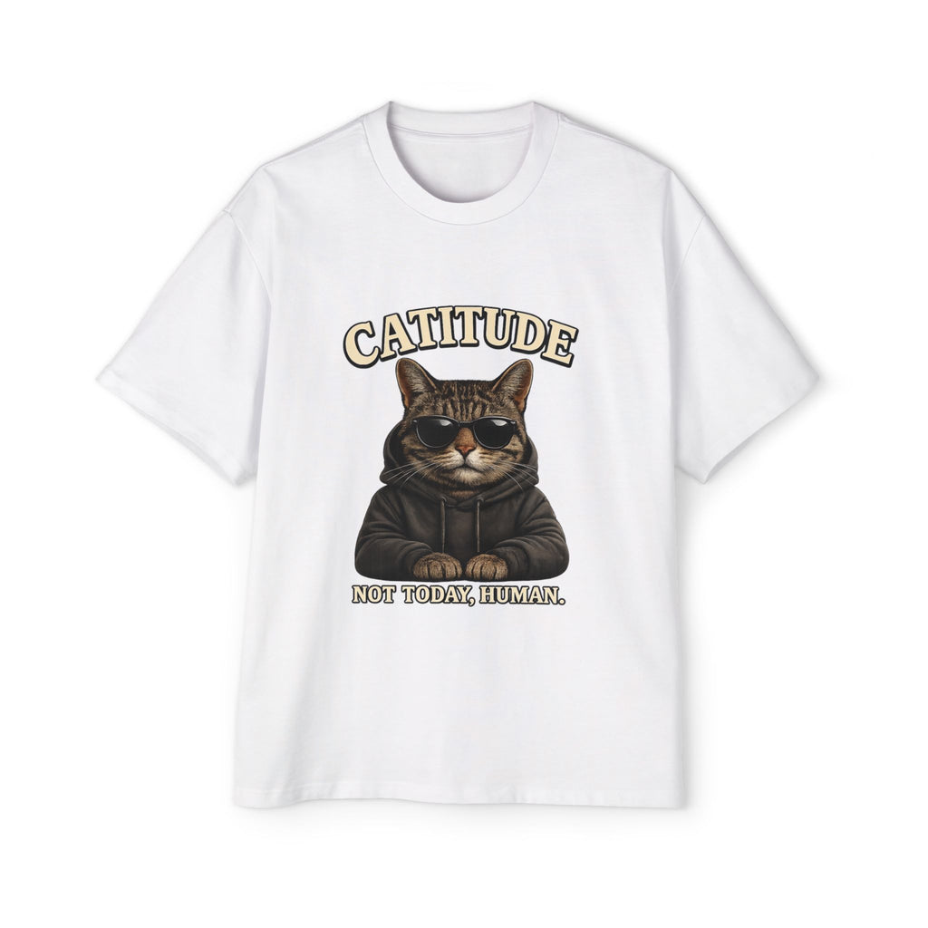 Catitude Tee — 'Catitude: Not Your Friend, Human' Graphic Cat T-Shirt