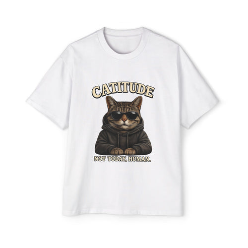Catitude Tee — 'Catitude: Not Your Friend, Human' Graphic Cat T-Shirt