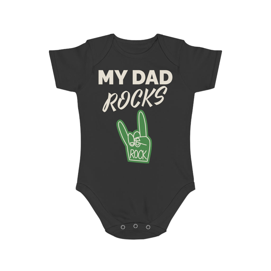 #1 Dad Foam Finger Baby Bodysuit — Funny Father’s Day Infant Onesie