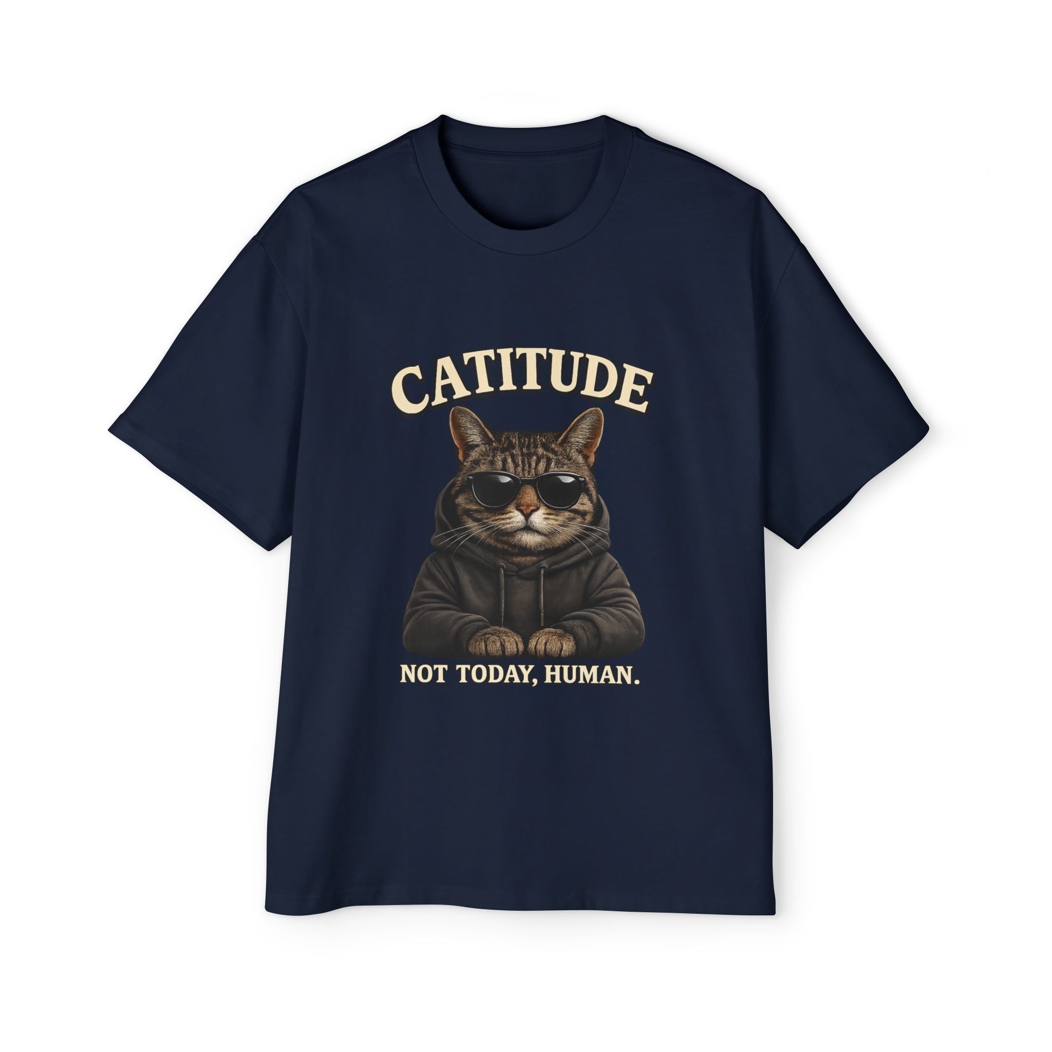 Catitude Tee — 'Catitude: Not Your Friend, Human' Graphic Cat T-Shirt