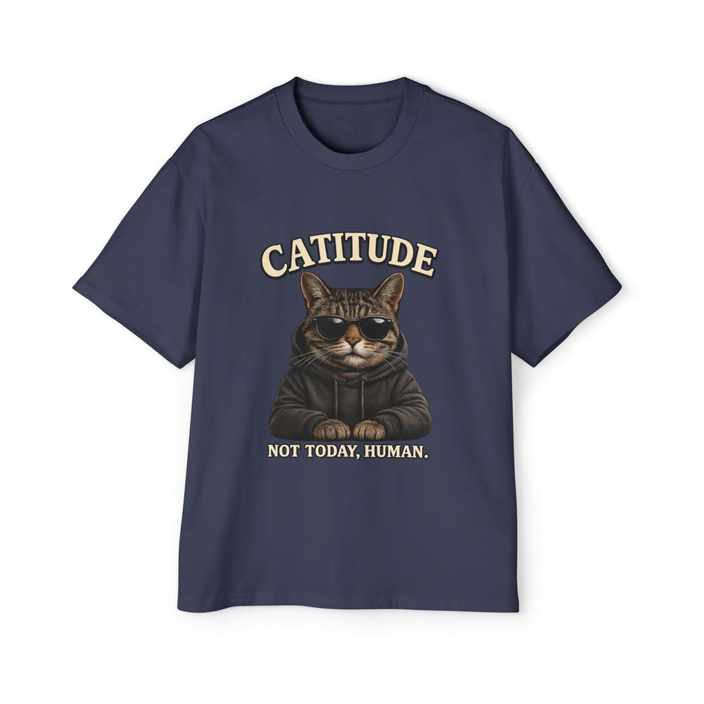 Catitude Tee — 'Catitude: Not Your Friend, Human' Graphic Cat T-Shirt