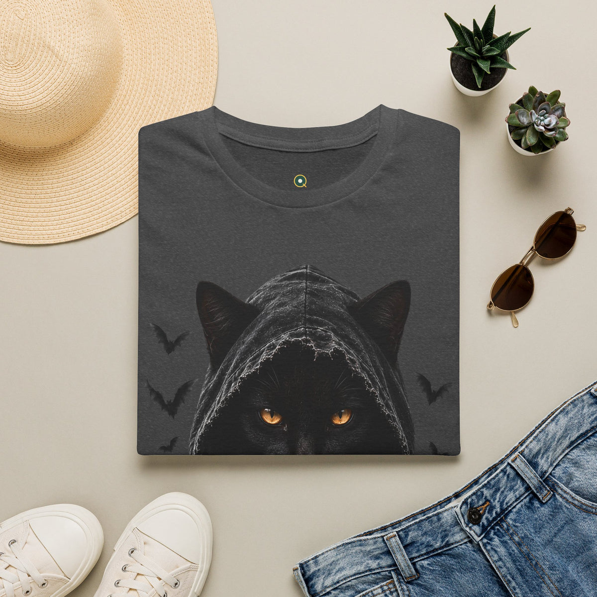 Hooded Black Cat Tee