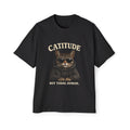Catitude Tee — 'Catitude: Not Your Friend, Human' Graphic Cat T-Shirt