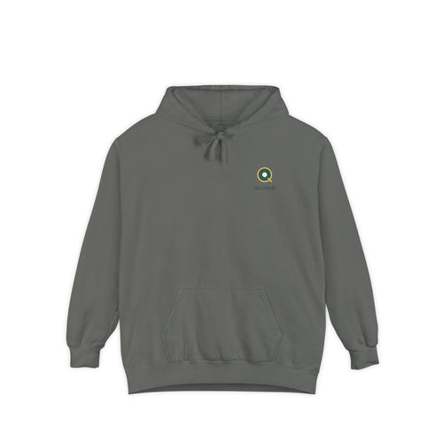 Minimal Daisy Hoodie — Small Floral Logo Pullover