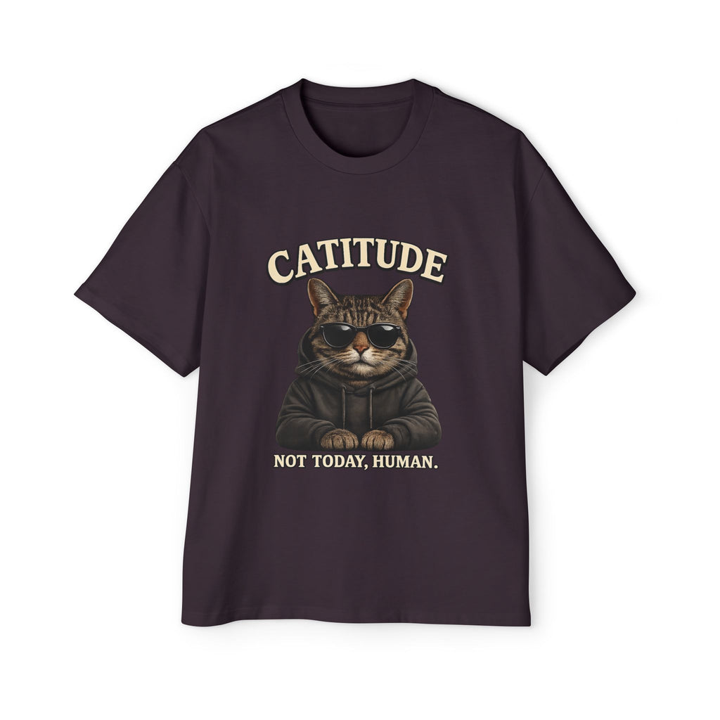 Catitude Tee — 'Catitude: Not Your Friend, Human' Graphic Cat T-Shirt