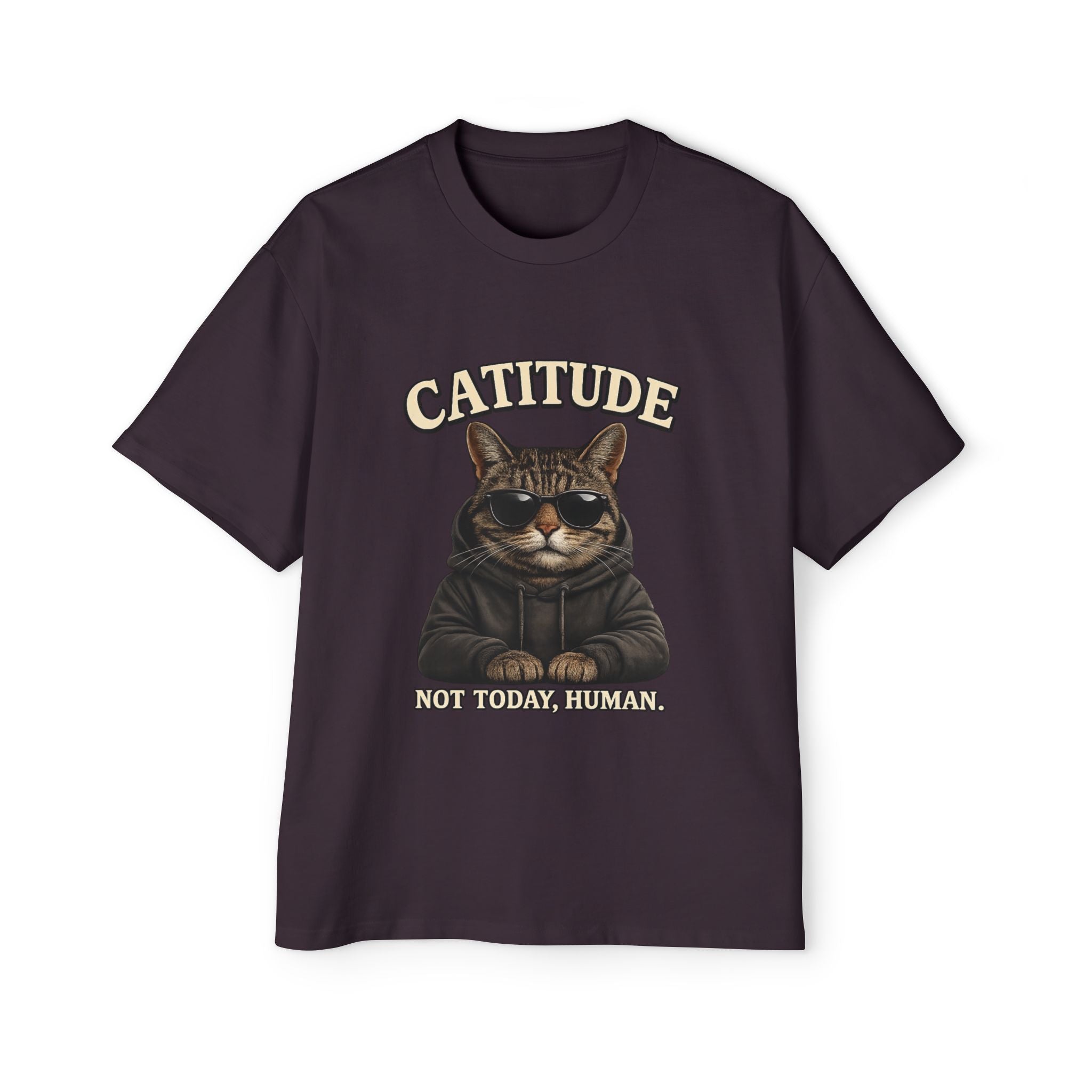 Catitude Tee — 'Catitude: Not Your Friend, Human' Graphic Cat T-Shirt