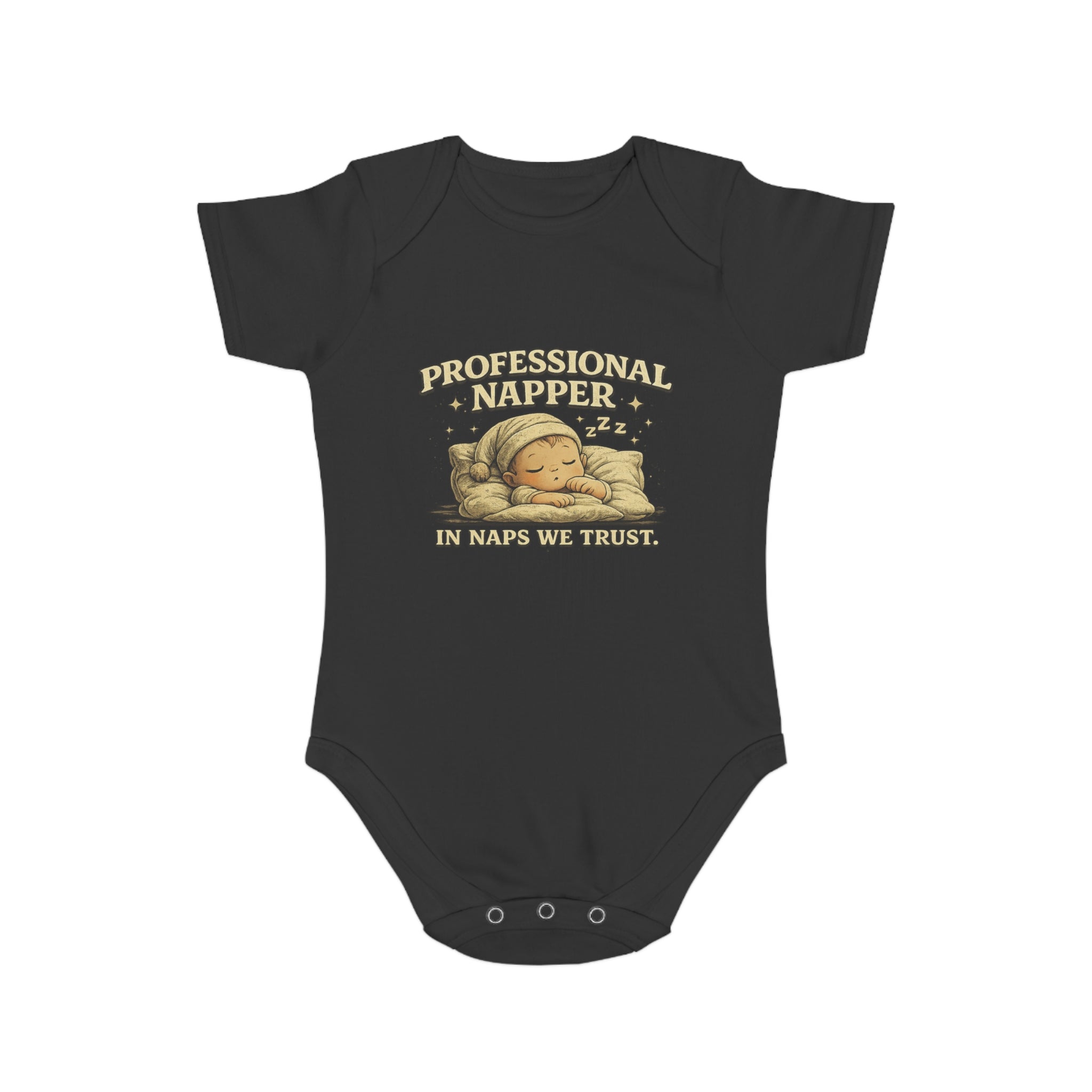 Baby Bodysuit — “Professional Napper” Cute Sleeping Baby Onesie, Newborn Gift