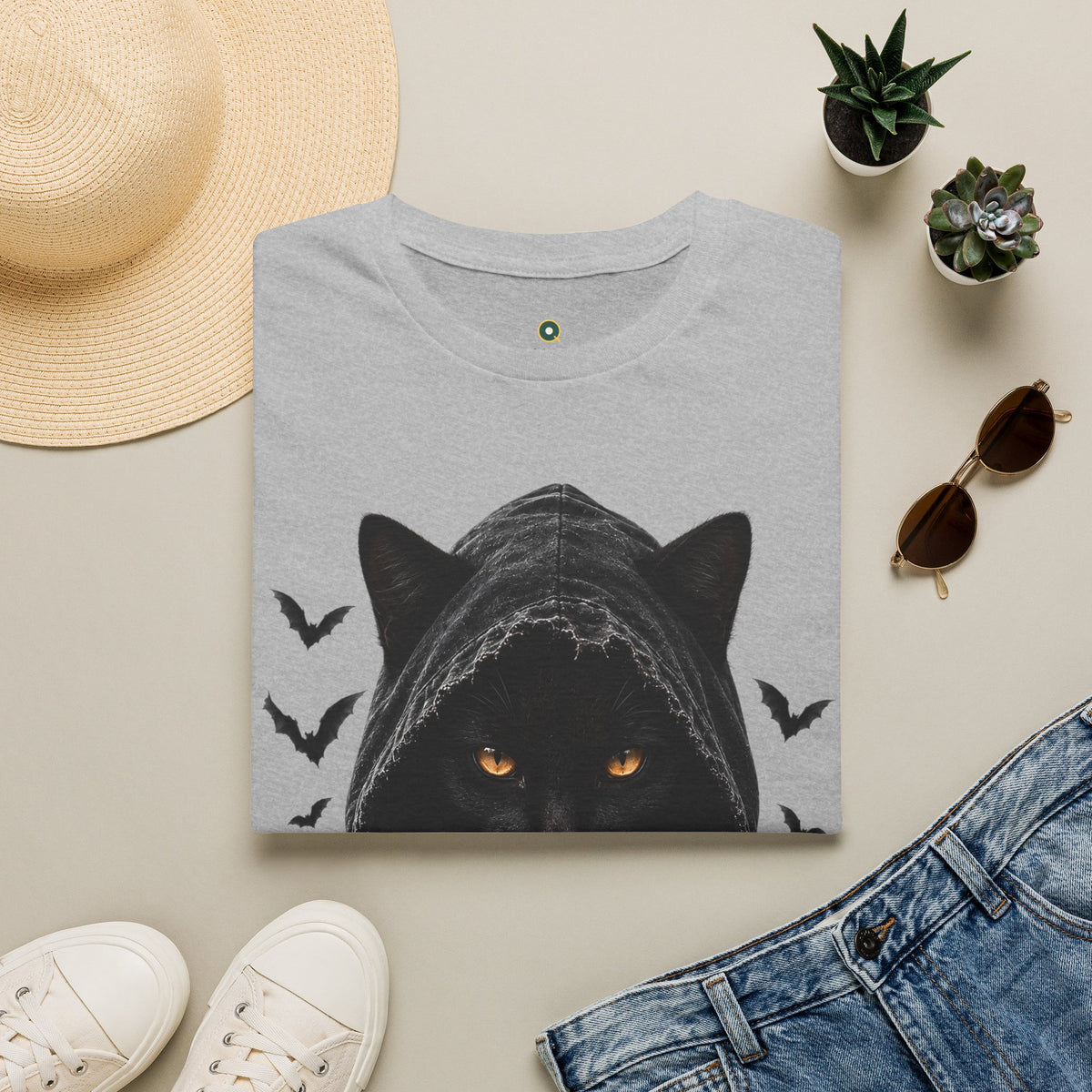 Hooded Black Cat Tee