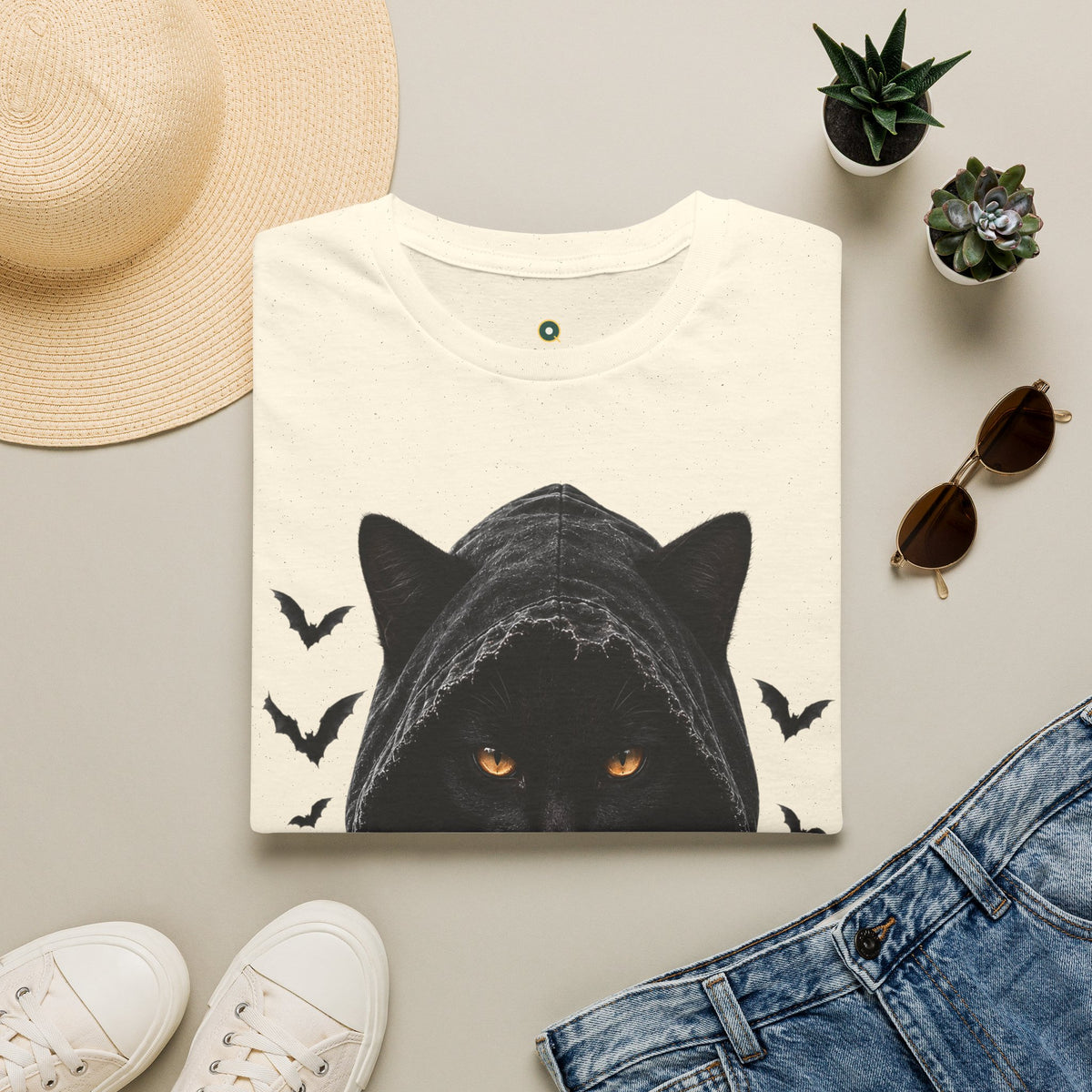 Hooded Black Cat Tee