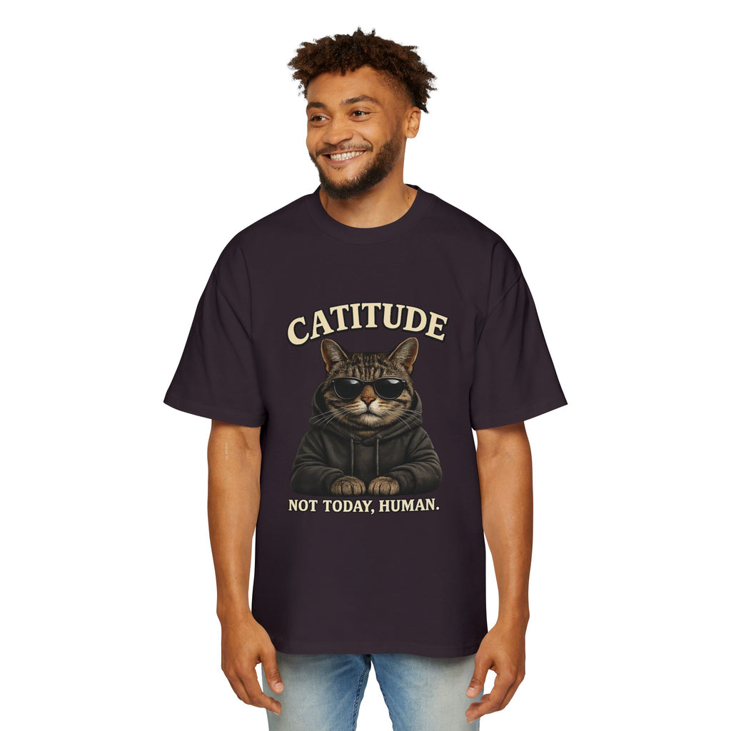 Catitude Tee — 'Catitude: Not Your Friend, Human' Graphic Cat T-Shirt