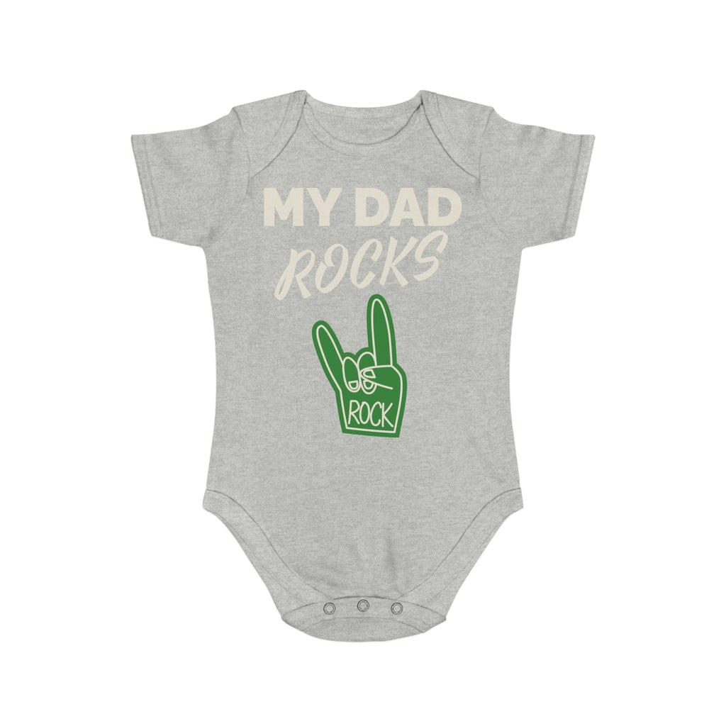 #1 Dad Foam Finger Baby Bodysuit — Funny Father’s Day Infant Onesie