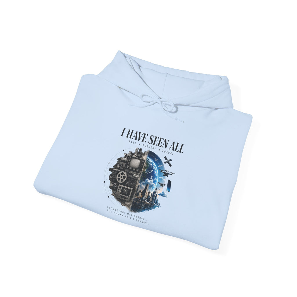 Hoodie — “I Have Seen All” Cosmic Train Graphic Pullover