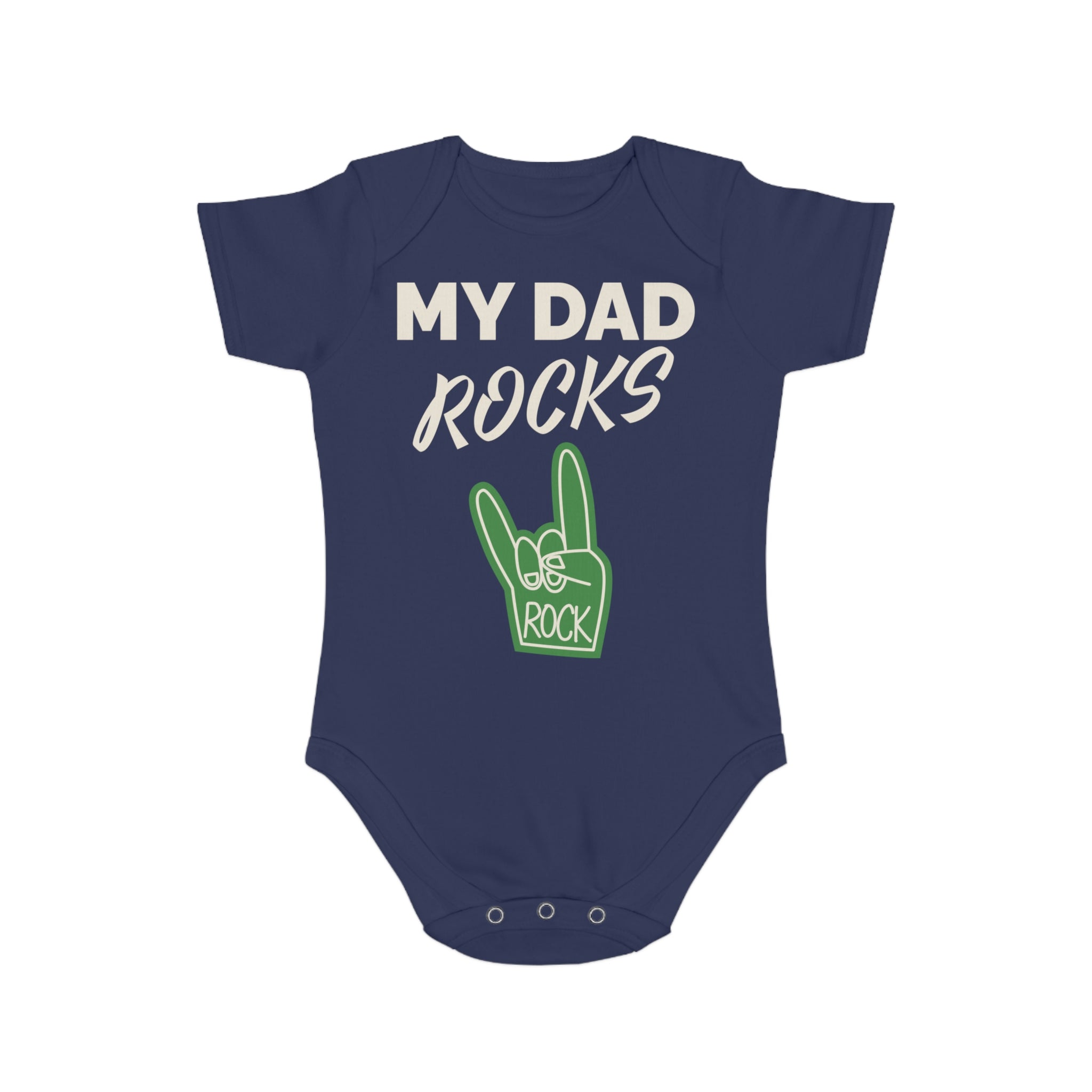 #1 Dad Foam Finger Baby Bodysuit — Funny Father’s Day Infant Onesie