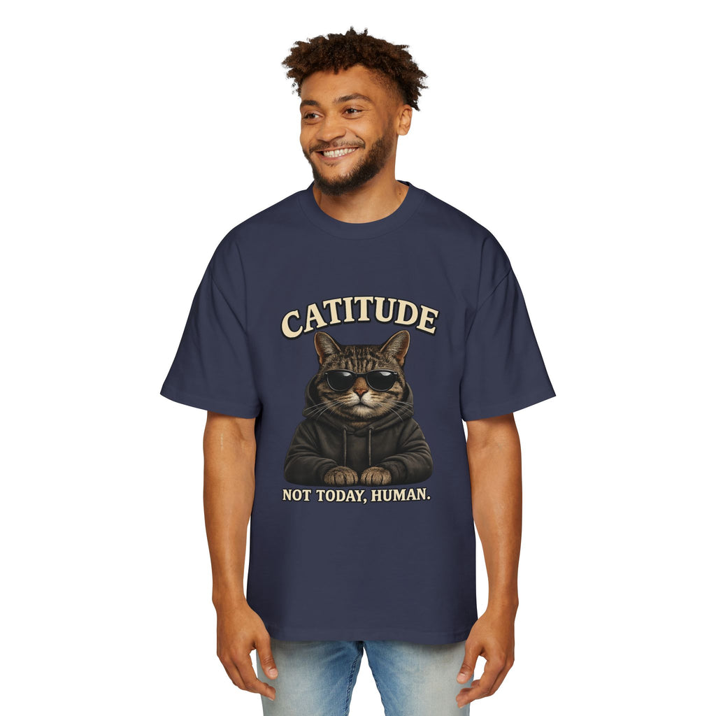 Catitude Tee — 'Catitude: Not Your Friend, Human' Graphic Cat T-Shirt