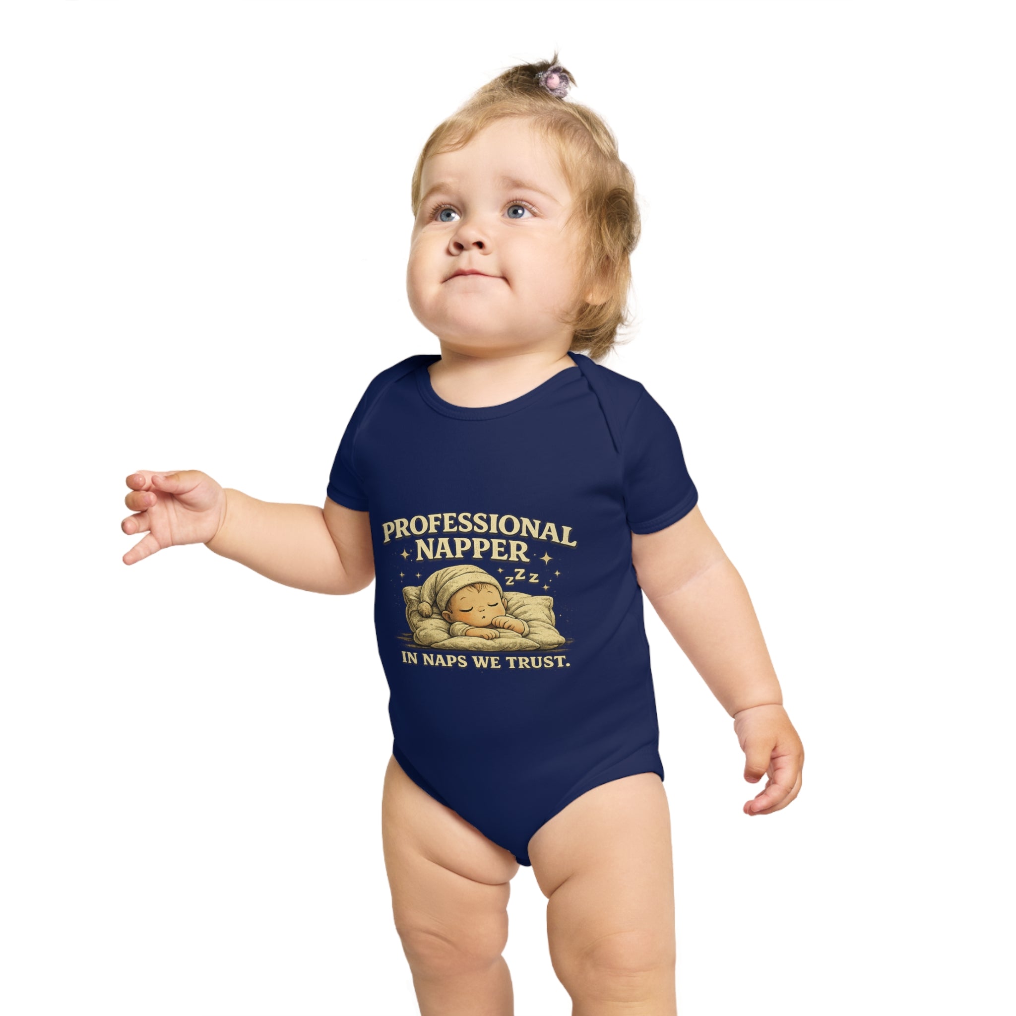Baby Bodysuit — “Professional Napper” Cute Sleeping Baby Onesie, Newborn Gift