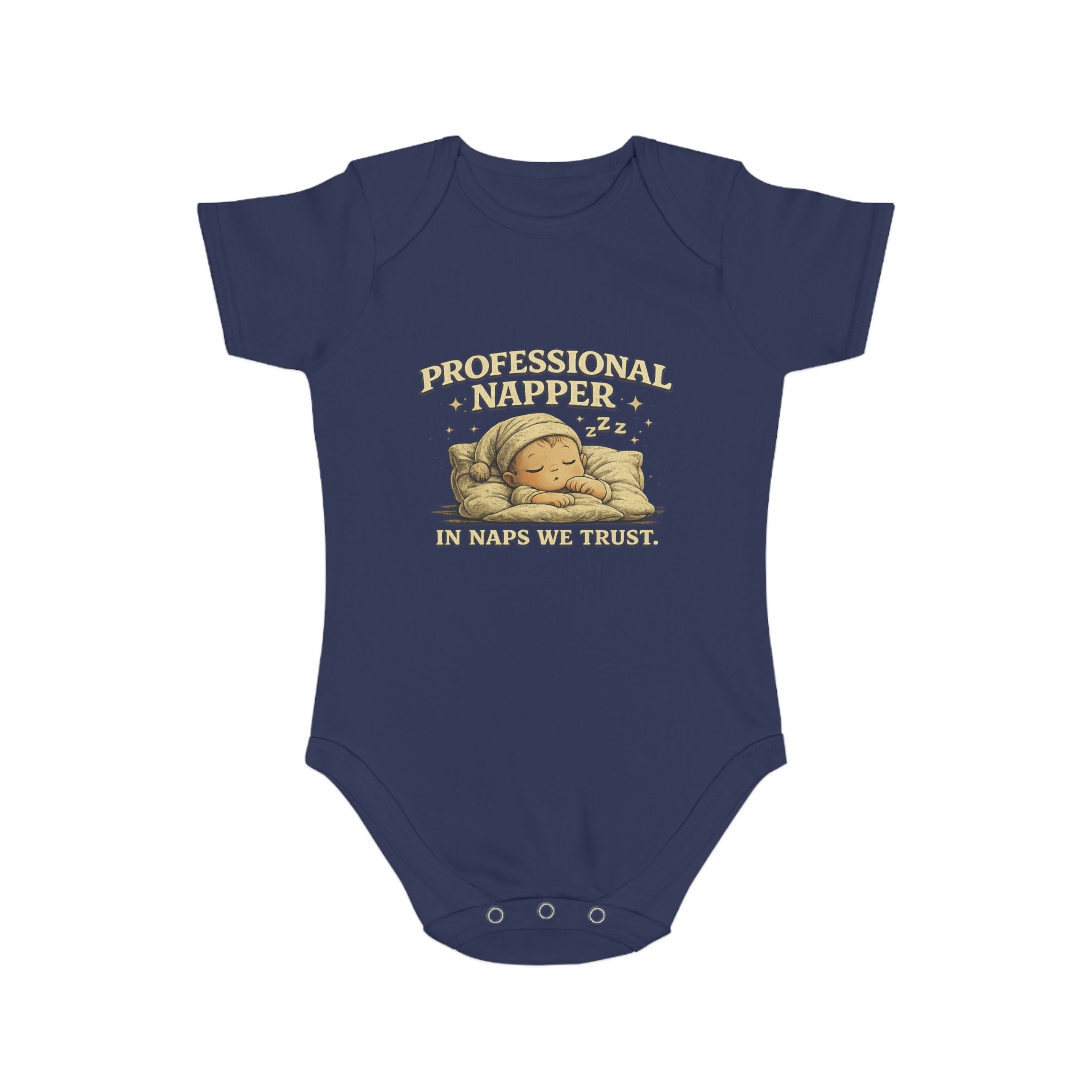 Baby Bodysuit — “Professional Napper” Cute Sleeping Baby Onesie, Newborn Gift