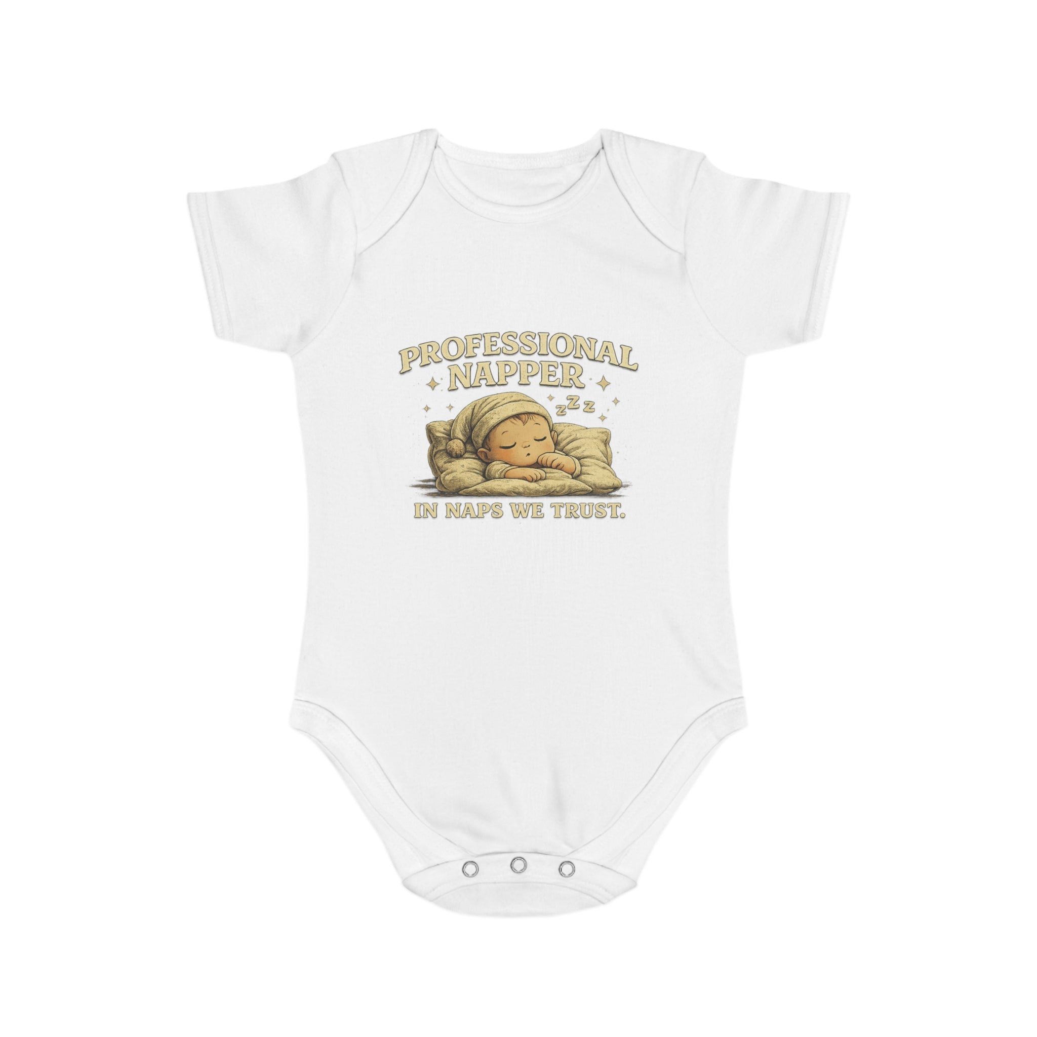 Baby Bodysuit — “Professional Napper” Cute Sleeping Baby Onesie, Newborn Gift