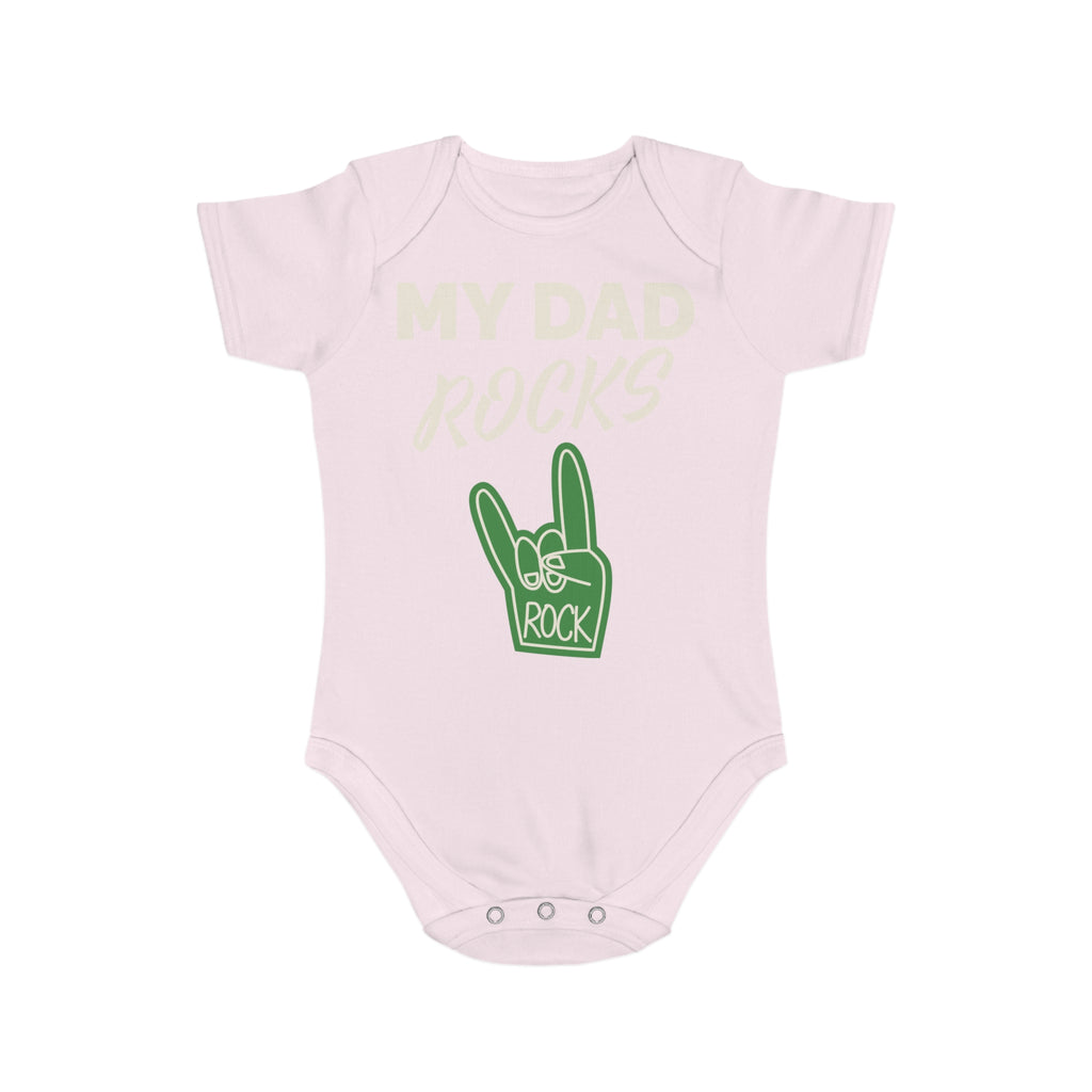 #1 Dad Foam Finger Baby Bodysuit — Funny Father’s Day Infant Onesie